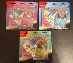 Pokemon TCG Prismatic Evolutions Tech Sticker Collection Set Lot Of 3 New/Sealed - Image 1