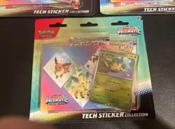 Pokemon TCG Prismatic Evolutions Tech Sticker Collection Set Lot Of 3 New/Sealed - Image 3