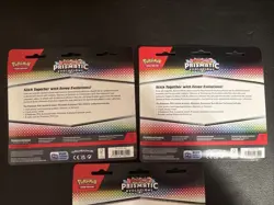 Pokemon TCG Prismatic Evolutions Tech Sticker Collection Set Lot Of 3 New/Sealed - Image 5
