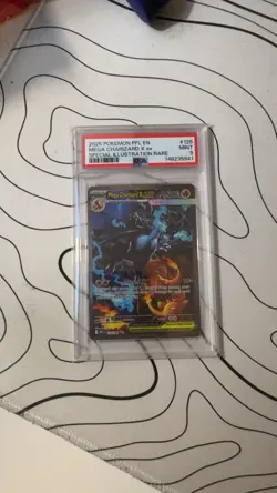 Pokemon 2025 Mega Charizard X ex 125/094 SIR Phantasmal Flames PSA 9 - Image 2