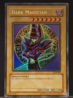 Yugioh Dark Magician LOB-005 Ultra Rare Unlimited LP - Image 1