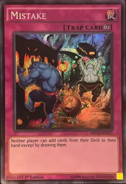 Mistake MP14-EN177 1st Edition Secret Rare LP - Image 2