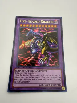 Yugioh TCG Five-Headed Dragon LC03-EN004 Limited Edition Ultra Rare Holo NM - Image 1