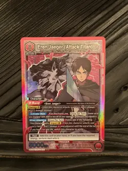 Attack On Titan Eren Jaeger (Attack Titan) UE01BT/AOT-1-094 SR UNION ARENA - Image 1