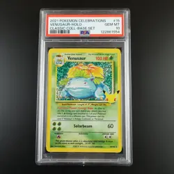 PSA 10 Venusaur 15/102 Pokemon Celebrations Classic Collection Holo Graded Card - Image 1