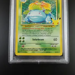 PSA 10 Venusaur 15/102 Pokemon Celebrations Classic Collection Holo Graded Card - Image 3