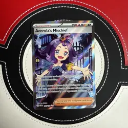 Acerola's Mischief 165/132 Mega Evolution - Near Mint Pokemon Card - Image 1