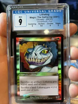 MTG Lithatog (Foil) - Odyssey - CGC Mint 9 - Image 1