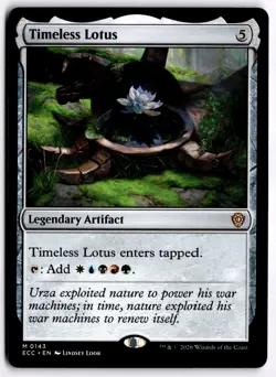 Timeless Lotus NM ECC Commander: Lorwyn Eclipsed MTG - Image 1
