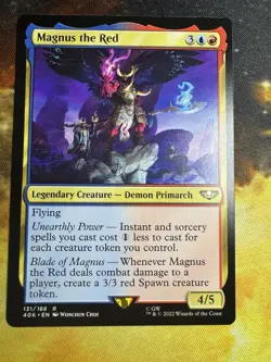 1x Magnus the Red - Universes Beyond: Warhammer 40,000 MTG NM / MINT - Image 2