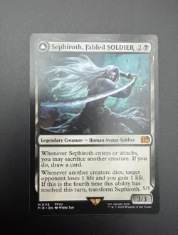 MTG; Sephiroth, Fabled SOLDIER; Regular; Final Fantasy (FIN) #115; NM - Image 2