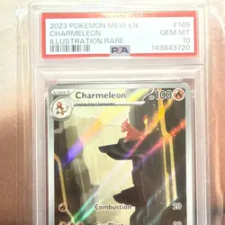 PSA 10 GEM MINT Charmeleon 169/165 Sv: Scarlet & Violet 151 Holo Pokemon 2023 - Image 5