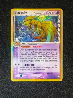Pokemon Ninetails EX Dragon Frontiers Holo Rare 8/101 NM - Image 1