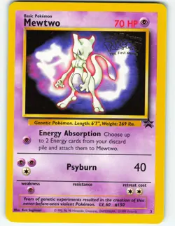 Mewtwo - #3 WOTC Black Star Promo - Pokemon TCG - 1999 - Image 1
