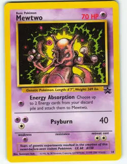 Mewtwo - #14 WOTC Black Star Promo - Pokemon TCG - 2000 - Image 1