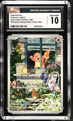 2023 Pokemon Black Star Promos Charmander Obsidian Flames ETB CGC 10 #044 - Image 1