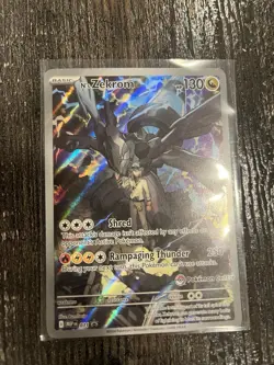 N's Zekrom 031 Pokemon Center Stamped Promo Ascended Heroes Holo Illustration - Image 1