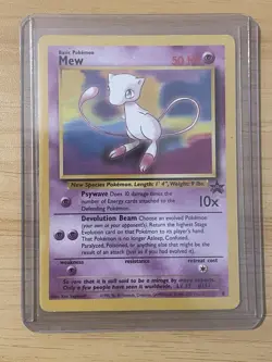 Pokemon Wotc Promo Mew 08/53 Basic 50 HP Regular Promo English 1999 - Image 1
