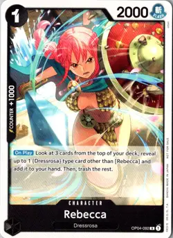 Rebecca (Tournament Pack 2025 Vol. 2) R One Piece Promotion Cards OP04-092 NM - Image 1