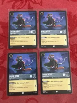 4x Disney Lorcana Fabled - Robin Hood - Capable Fighter - 184/204 - x4 - Image 1