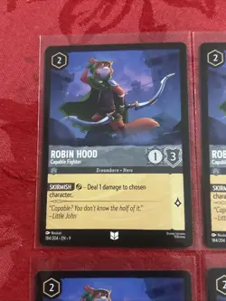 4x Disney Lorcana Fabled - Robin Hood - Capable Fighter - 184/204 - x4 - Image 3