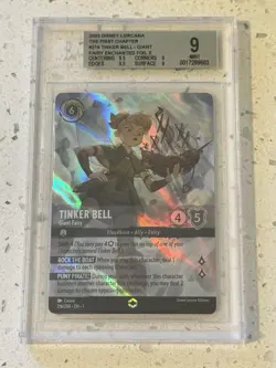 Tinker Bell - Giant Fairy (Enchanted) 216/204 The First Chapter Lorcana BGS 9 - Image 1