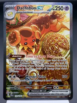 Dachsbun ex 169/142 - Special Illustration Rare -Stellar Crown Pokemon Card MINT - Image 1