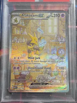 Pokemon Alakazam EX TCG Card 201/165 SV Scarlet & Violet 151 PSA 9 English - Image 3