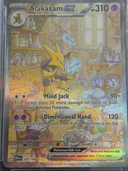 Pokemon Alakazam EX TCG Card 201/165 SV Scarlet & Violet 151 PSA 9 English - Image 4