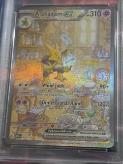 Pokemon Alakazam EX TCG Card 201/165 SV Scarlet & Violet 151 PSA 9 English - Image 5