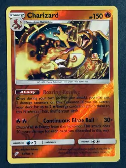 Charizard 14/181 Sm-Team Up Reverse Holo Pokemon Card NM - Image 2