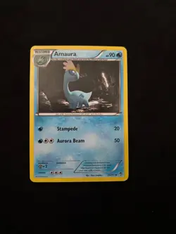 Amaura 25/111 Uncommon XY - Furious Fists Pokemon Card MP - Image 1