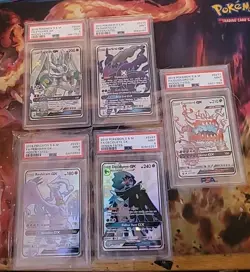 Shiny Pokemon PSA graded cards lot (5 graded cards total) - Image 1