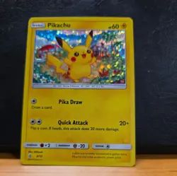 Pikachu #4/12 Confetti Holo McDonald's Promo 2018 Pokemon TCG Card - Image 1