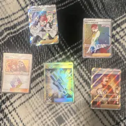 Pokemon TCG Trainer Full Art Holo Card Lot of 5 - Kindler, Lysandre - Image 1
