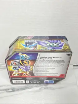Pokemon Trading Card Games Paradox Destinies Iron Crown ex Tin - 5 Packs Sealed - Image 2