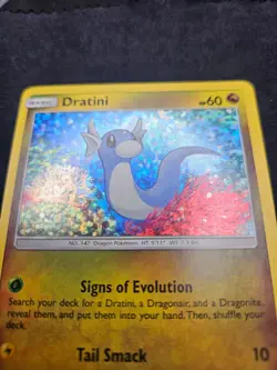 Dratini 9/12 McDonald's 2018 Promo Holo Pokemon Card LP - Image 2