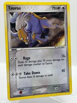 Tauros 5/17 Pop Series 2 Holo Rare Promo Vintage Pokemon TCG Card - Image 2