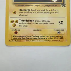 Pikachu #4 Black Star WB Gold Stamp WoTC Promo 1999 Pokemon TCG Limited Ed. Card - Image 5