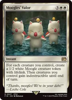 NM Moogles' Valor, MTG, Final Fantasy, Magic the Gathering, 27 - Image 1