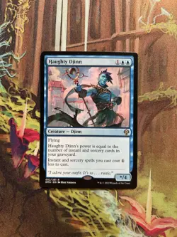 MTG Haughty Djinn Dominaria United NM - Image 1