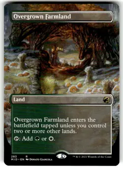 Overgrown Farmland (Borderless Alternate Art) [Innistrad: Midnight Hunt] Regular - Image 1