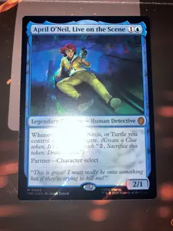 April O'Neil, Live on the Scene (Surge Foil) Commander: Teenage Mutant Ninja... - Image 1