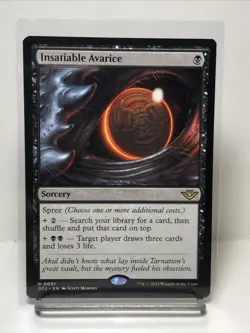 Insatiable Avarice (Non-foil) Outlaws of Thunder Junction 0091 Rare MTG - Image 1