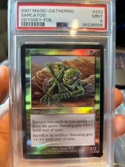 MTG Sarcatog (Foil) - Odyssey - PSA Mint 9 - Image 1
