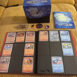 Pokemon Stellar Crown Partial Set Binder With ETB Box & Leftover Bulk - Image 1