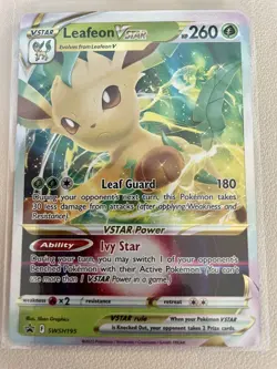 Pokemon TCG Leafeon VSTAR SWSH Black Star Promos SWSH195 Holo Promo NM - Image 1