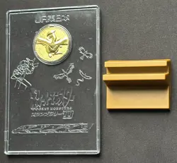 1999 Pokemon Lugia Gold Coin Medal Plate JR East Train Stamp Rally Promo Rare - Image 3