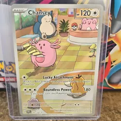 Pokemon TCG Chansey Illustration Rare Holo 187/167 Twilight Masquerade 120 HP - Image 1