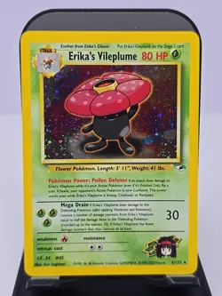Pokemon TCG WOTC Gym Heroes Erikas Vileplume 5/132 Holo Rare Vintage - LP+ NM- - Image 1